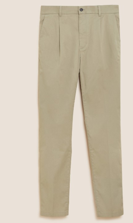 Briglia | Mole Cotton Stretch BG07 Pleated Chinos – Baltzar